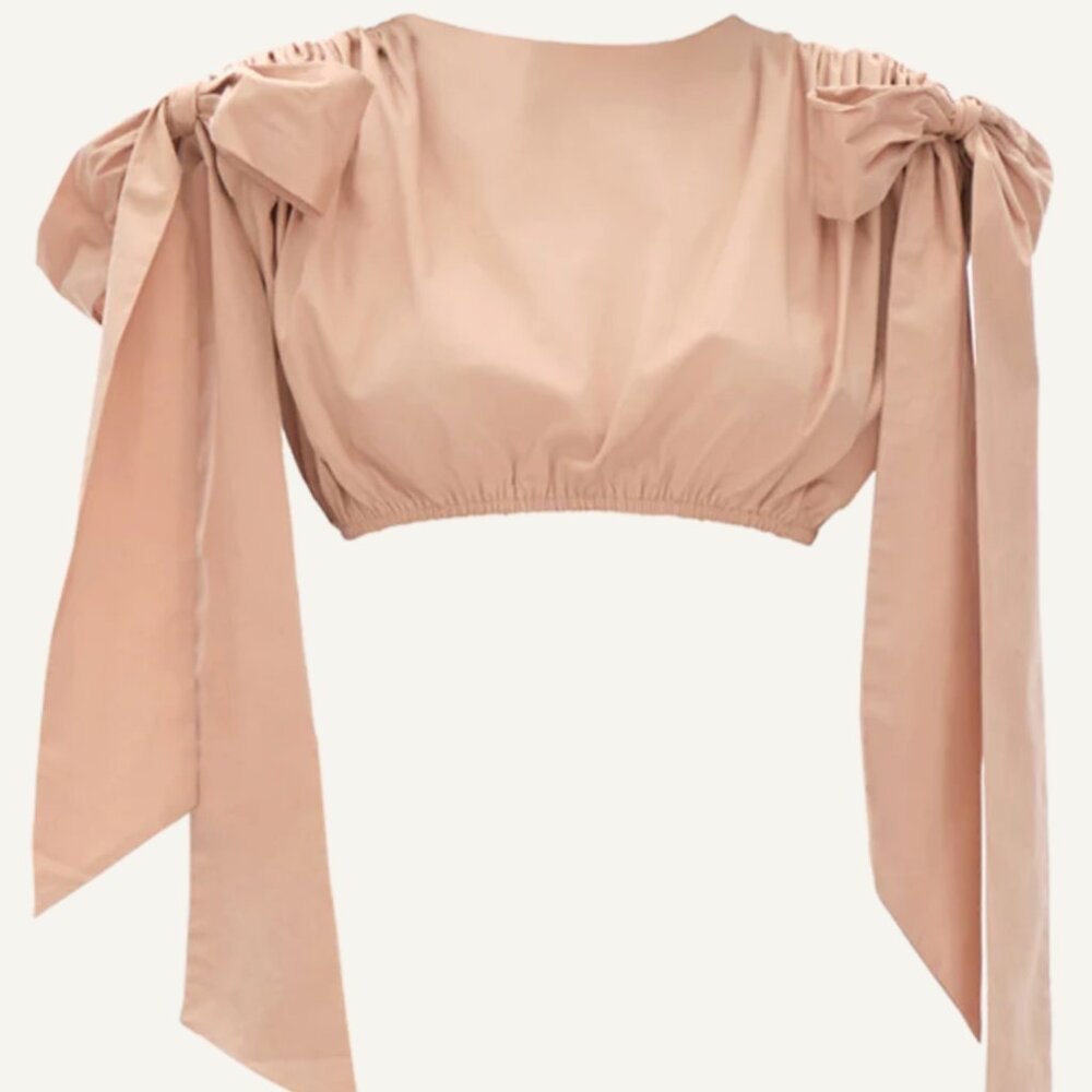Halima Nude Cropped Top